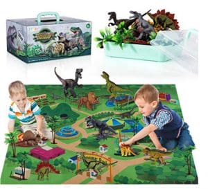 dino-play-mat - Toddler Toys 1 to 2 year old dinosaur toy set playmat