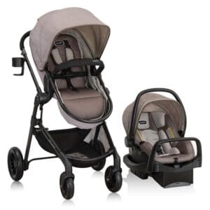 Evenflo Pivot Modular Travel System - Toddler Toys Evenflo Pivot Modular Travel System with LiteMax Infant Car Seat with Anti-Rebound Bar