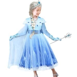 Frozen Elsa Costume Dress For Girls - Toddler Toys Frozen Elsa Costume Dress For Girls