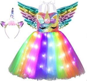 Girls Unicorn Costume LED Light - Toddler Toys Girls Unicorn Costume LED Light