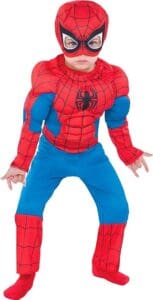 Party City Classic Spider-Man Muscle Halloween Costume - Toddler Toys
