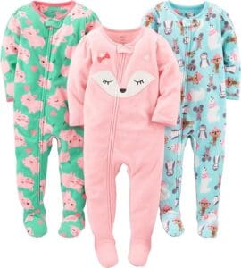 Simple Joys by Carters Baby Girls Footed Pajamas - Toddler Toys Simple Joys by Carters Baby Girls Footed Pajamas