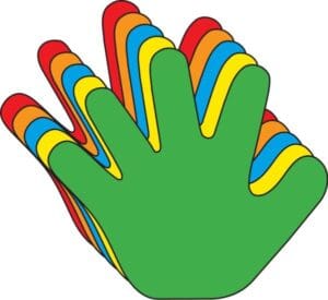 Hand Assorted Color Creative Cut-Outs - Toddler Toys Hand Assorted Color Creative Cut-Outs