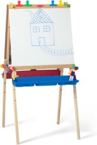 Melissa Doug Deluxe Wooden Standing Art Easel