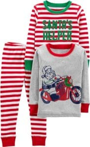 Simple Joys by Carters Unisex 3-Piece Snug-Fit Cotton Christmas Pajama - Toddler Toys Simple Joys by Carters Unisex 3-Piece Snug-Fit Cotton Christmas Pajama