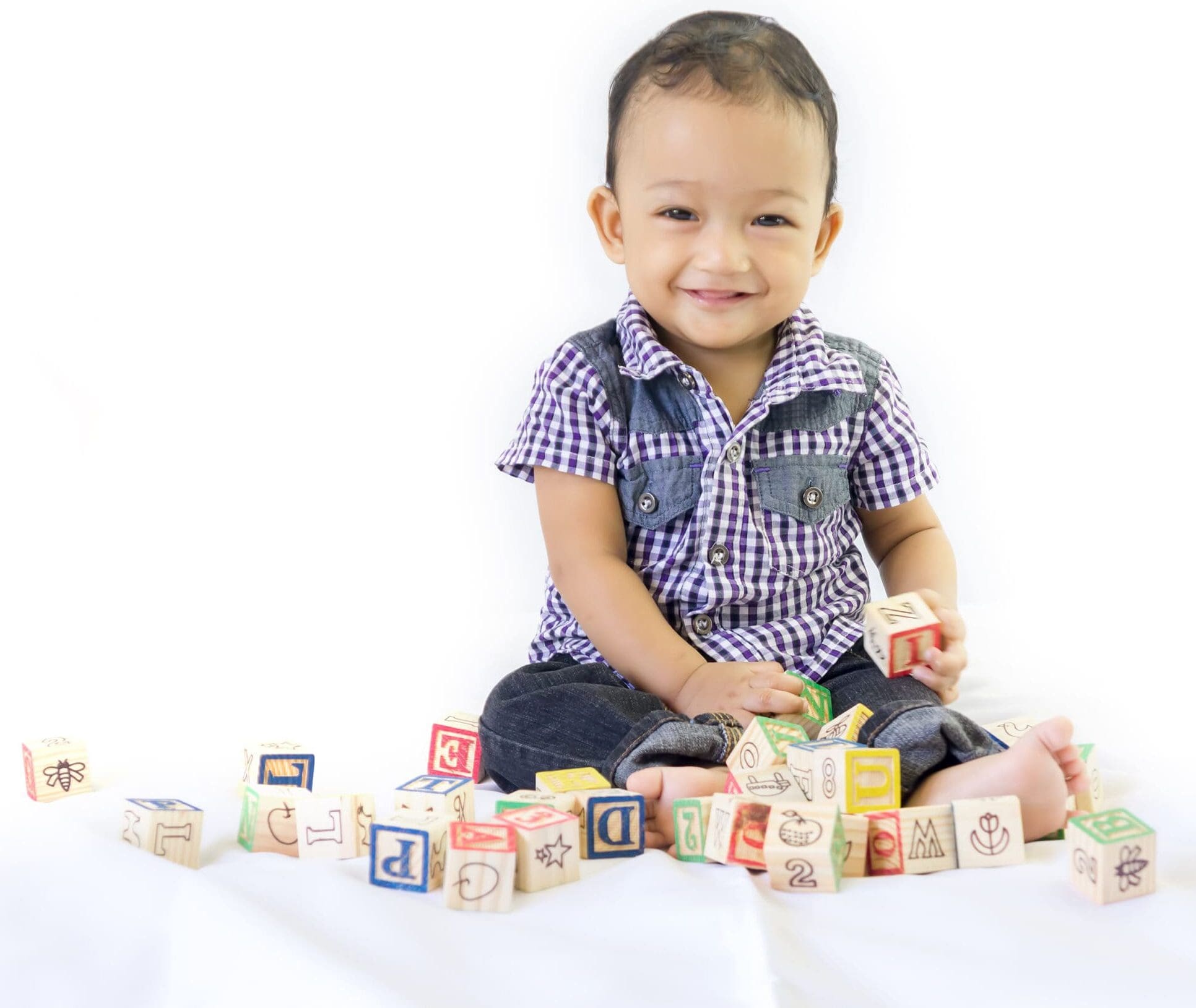 Educational toys happy baby with alphabet blocks - Toddler Toys Educational toys happy baby with alphabet blocks