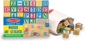 Melissa Doug Alphabet Blocks Set