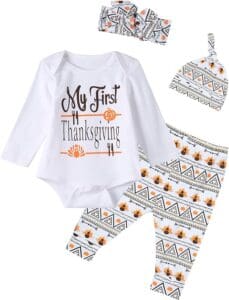 4PCS Baby Boys Girls My First Thanksgiving Outfit - Toddler Toys 4PCS Baby Boys Girls My First Thanksgiving Outfit